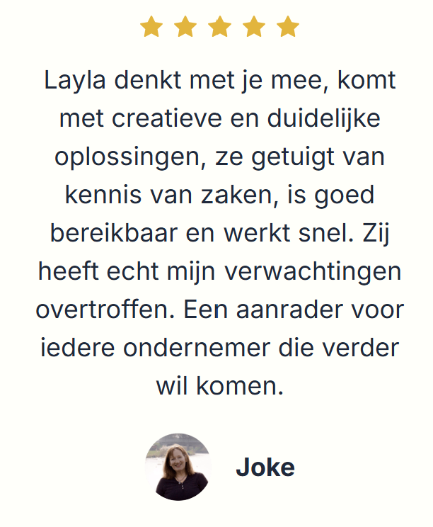 Review Layla Pansier - transformatiementor en businesscoach voor vrouwelijke ondernemers