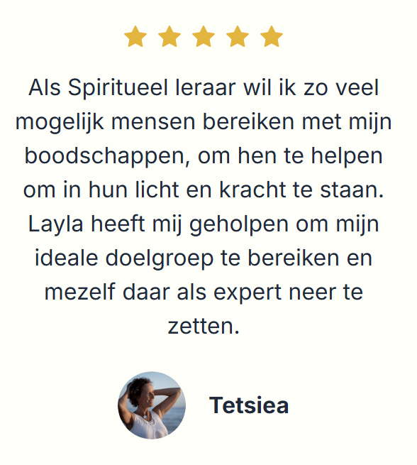 Review Layla Pansier - mentor en businesscoach voor vrouwelijke ondernemers